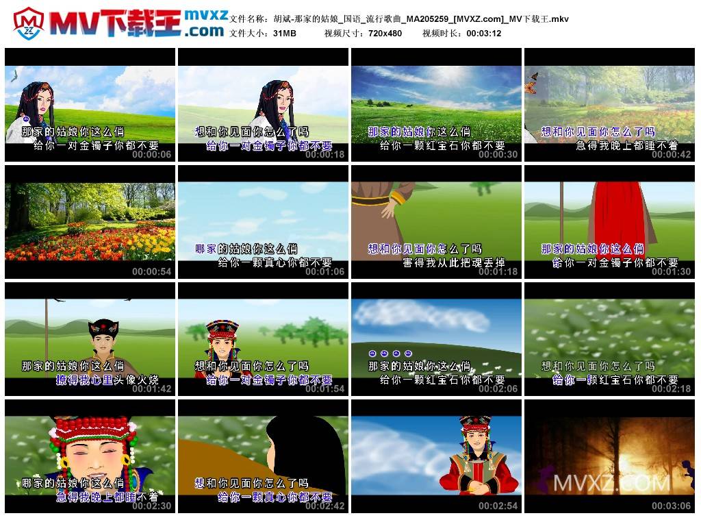 胡斌-那家的姑娘_国语_流行歌曲_MA205259